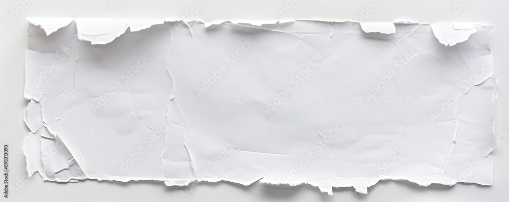 Empty paper, clean, isolated on white background Generative Ai Empty paper, clean, isolated on white background Generative Ai