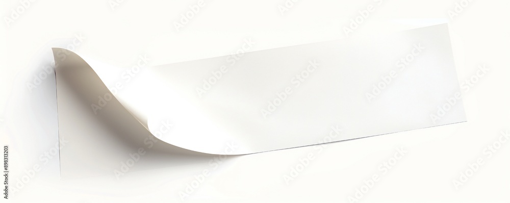 Empty paper, clean, isolated on white background Generative Ai Empty paper, clean, isolated on white background Generative Ai