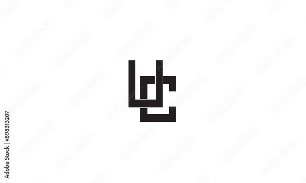 UC, CU , U , C , Abstract Letters Logo Monogram UC, CU , U , C , Abstract Letters Logo Monogram