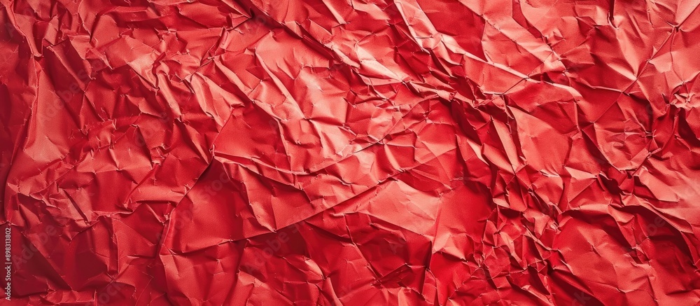 Crumpled red paper texture providing high quality background with ample copy space image for text Crumpled red paper texture providing high quality background with ample copy space image for text