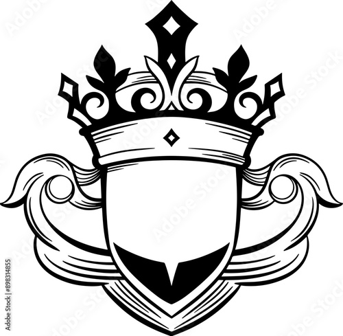 elegant royal badge