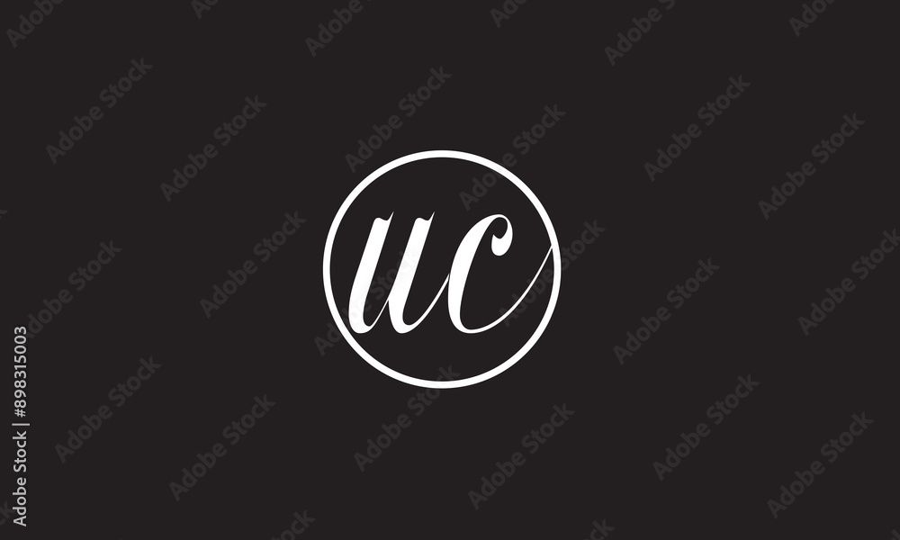 UC, CU , U , C , Abstract Letters Logo Monogram UC, CU , U , C , Abstract Letters Logo Monogram