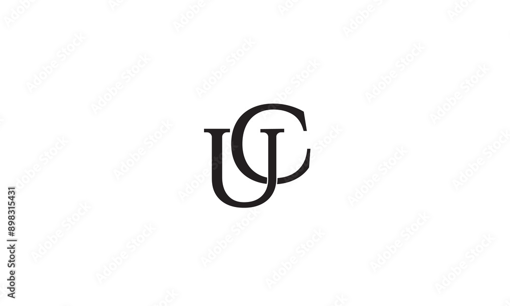 UC, CU , U , C , Abstract Letters Logo Monogram UC, CU , U , C , Abstract Letters Logo Monogram