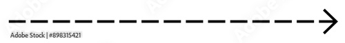 Dashed line arrow vector icon