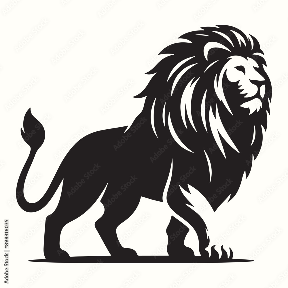 Lion Silhouette Vector Illustration Design Lion Silhouette Vector Illustration Design