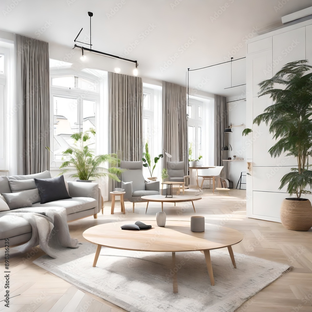 Fototapeta premium living room interior
