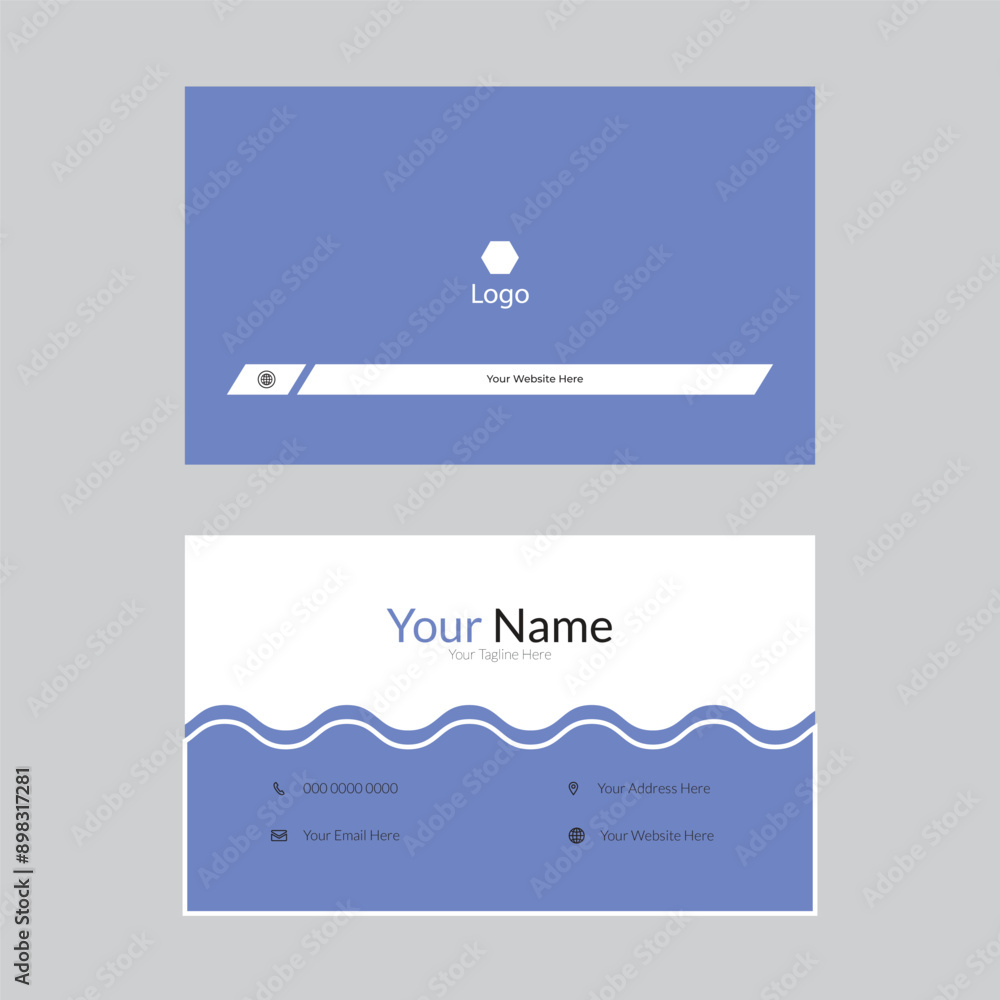 Naklejka premium Corporate Business Card Template Design