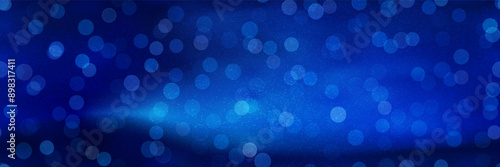 Deep royal blue gradient mesh seamless bg with overlay circle pattern. Festive sparkling background with shiny texture. Luxury abstract vector wallpaper