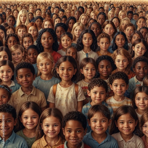 Celebrating World Children's Day: A Colorful Gathering of Joyful Kids