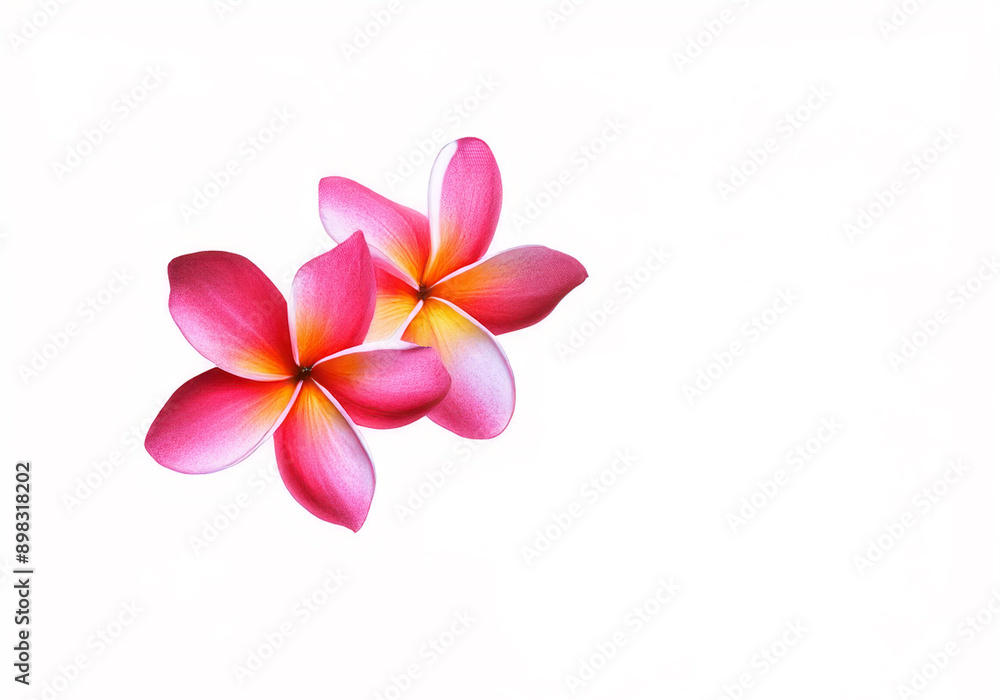 pink plumeria, pink colorful plumeria groups, Frangipani flower isolated on white background with clipping path. pink plumeria, pink colorful plumeria groups, Frangipani flower isolated on white background with clipping path.
