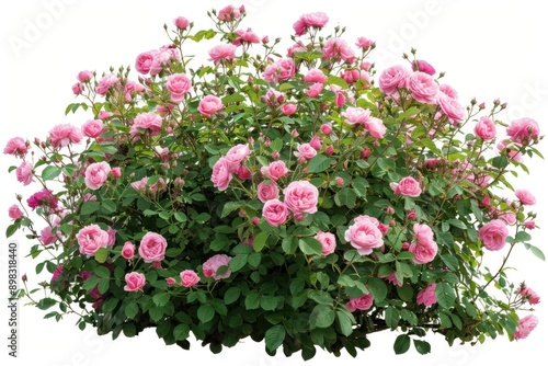 Wallpaper Mural Vibrant pink rose bush blooming Torontodigital.ca