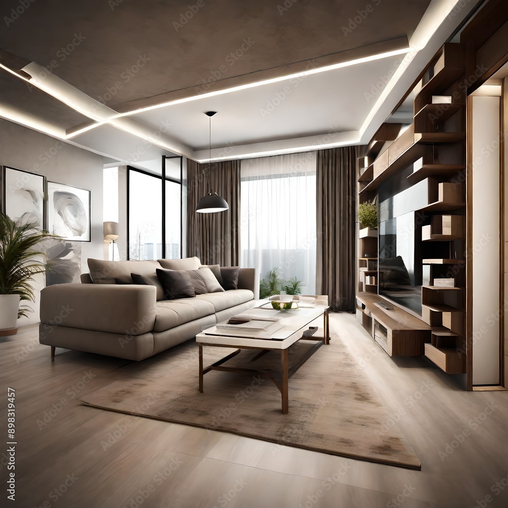 Fototapeta premium living room interior