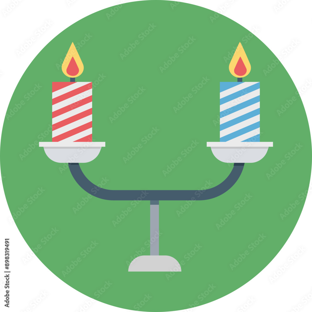 Candle Stand vector icon in rounded style Candle Stand vector icon in rounded style