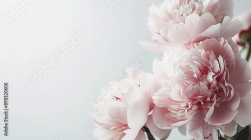 A bouquet of pink flowers with a white background