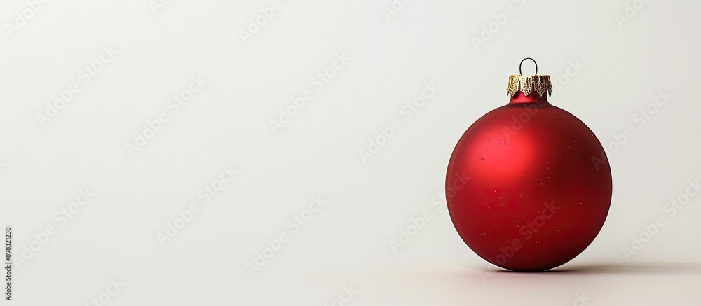 A Christmas ornament set against a white backdrop suitable for adding text or images. Creative banner. Copyspace image A Christmas ornament set against a white backdrop suitable for adding text or images. Creative banner. Copyspace image