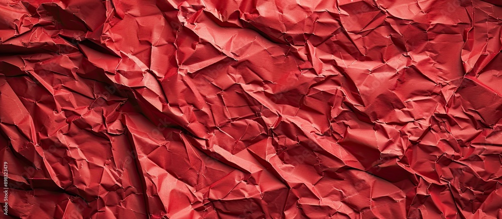 Crumpled red paper texture providing high quality background with ample copy space image for text Crumpled red paper texture providing high quality background with ample copy space image for text
