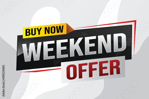 Buy now weekend Special sale tag. Banner design template for marketing. Special offer promotion retail. background banner modern graphic design for advertising store shop, online store, website

