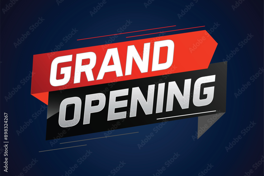 Obraz premium coming soon grand opening word concept vector illustration with megaphone and 3d, web, mobile app, poster, banner, flyer, background, gift card, coupon, label, wallpaper