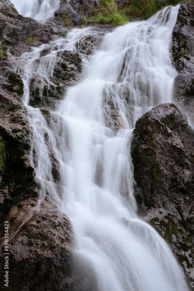 The Aitzondo waterfall, the most important waterfall in Gipuzkoa and one of the largest in the Basque Country with lots of water flowing at full speed. The Aitzondo waterfall, the most important waterfall in Gipuzkoa and one of the largest in the Basque Country with lots of water flowing at full speed.