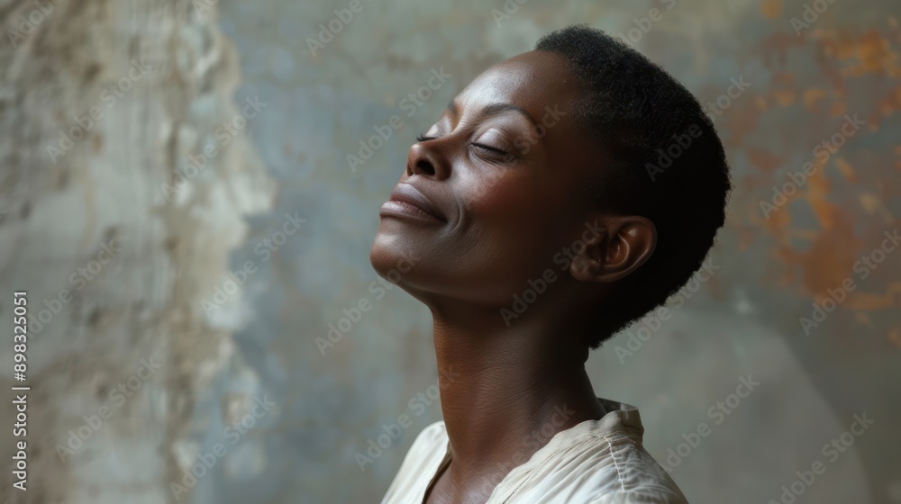 Confident Woman with a Relaxed Smile Empowering Portrait of Self-Assurance and Positivity A Black Woman with a Short Haircut Exudes Strength and Joy, Smiling Confidently Capture the Essence of Confident Woman with a Relaxed Smile Empowering Portrait of Self-Assurance and Positivity A Black Woman with a Short Haircut Exudes Strength and Joy, Smiling Confidently Capture the Essence of