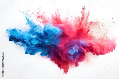 Vibrant colorful paint splash art