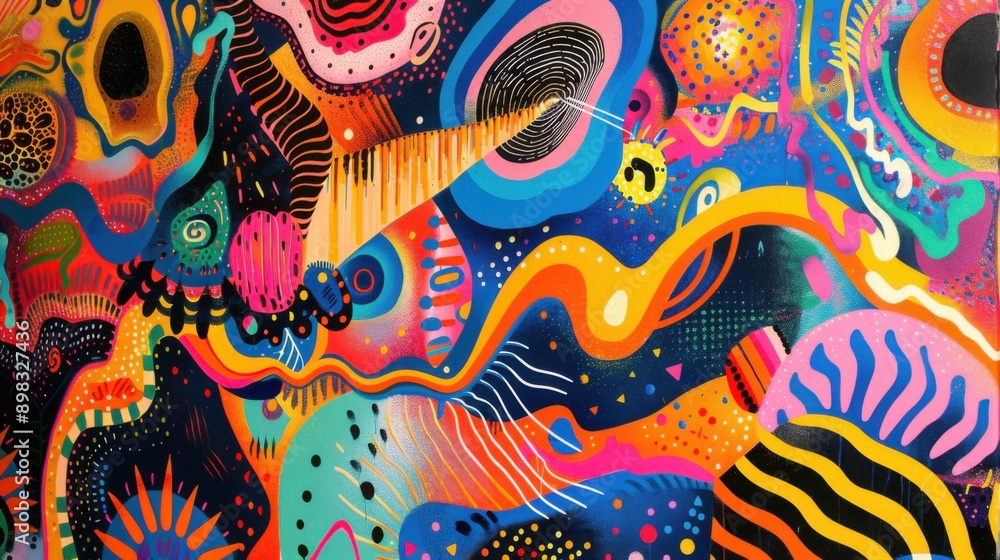 Explosion of Color in Abstract Art Explosion of Color in Abstract Art