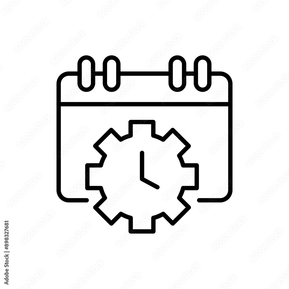Work schedule outline icons, minimalist vector illustration ,simple transparent graphic element .Isolated on white background Work schedule outline icons, minimalist vector illustration ,simple transparent graphic element .Isolated on white background