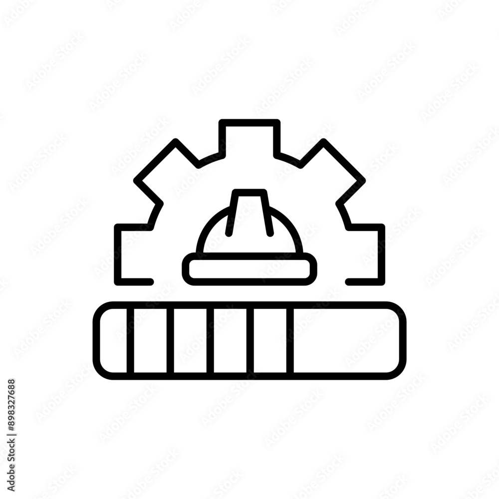 Work in progress outline icons, minimalist vector illustration ,simple transparent graphic element .Isolated on white background Work in progress outline icons, minimalist vector illustration ,simple transparent graphic element .Isolated on white background
