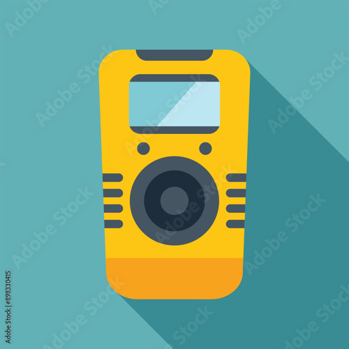 Gas detector device showing methane level in the air, safety first concept