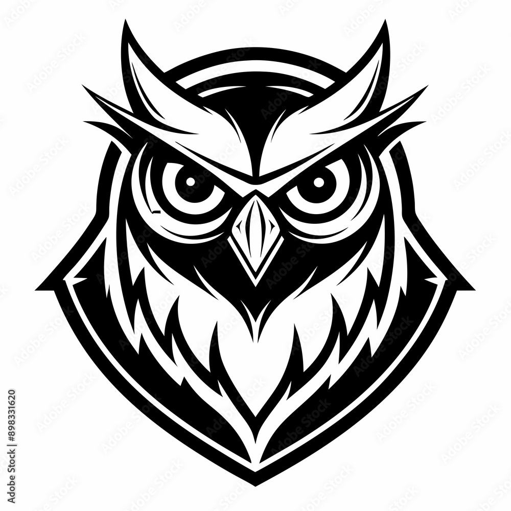 owl head icon vector owl head icon vector