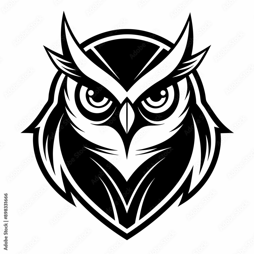 owl head icon vector owl head icon vector