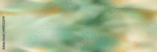 Sage green and orange ombre seamless pattern with grunge overlay texture. Vector bg with gradient mesh. Blurred wallpaper in earth colors