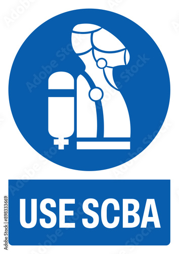 ISO mandatory safety signs v2 tex variation_use scba size a4/a3/a2/a1	
