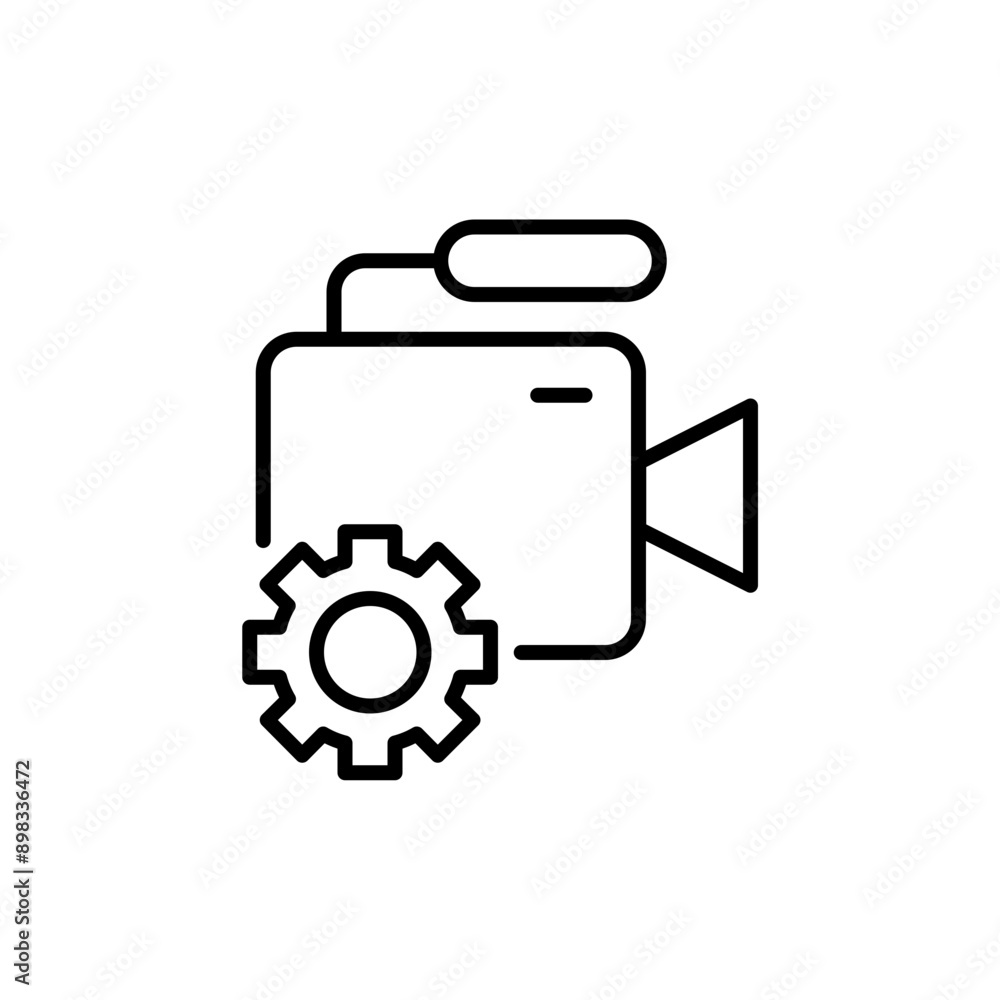 Camera repair outline icons, minimalist vector illustration ,simple transparent graphic element .Isolated on white background Camera repair outline icons, minimalist vector illustration ,simple transparent graphic element .Isolated on white background