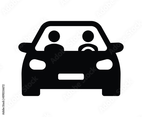 Carpool vector concept. Car sharing sign. Road trip vector illustration