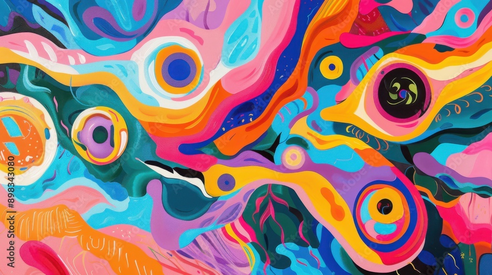 Explosion of Color in Abstract Art Explosion of Color in Abstract Art