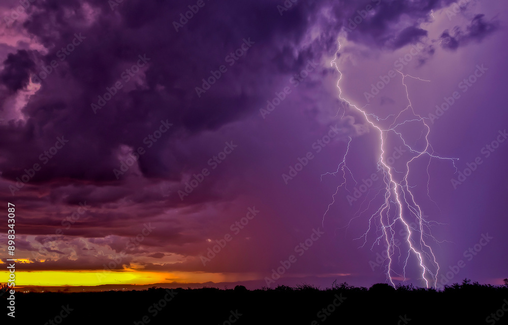 Lightning in the sky. Lightning in the storm Lightning in the sky. Lightning in the storm