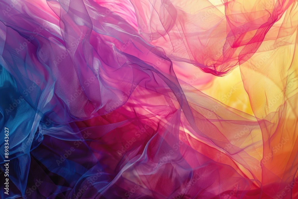 Layers of translucent color creating a sense of depth, AI generated Layers of translucent color creating a sense of depth, AI generated