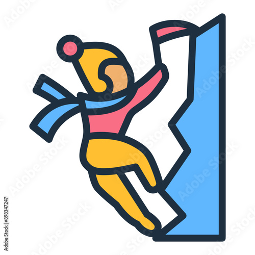Ice Climbing Icon