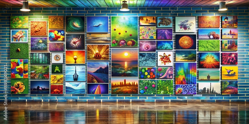 colorful mosaic in the city colorful mosaic in the city
