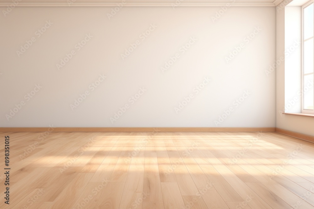 Clean minimal empty room flooring shadow wood. Clean minimal empty room flooring shadow wood.