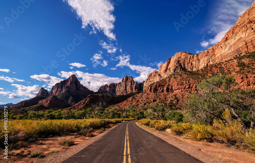 Mountain canyon road. Mountain hishway road.road in the mountains