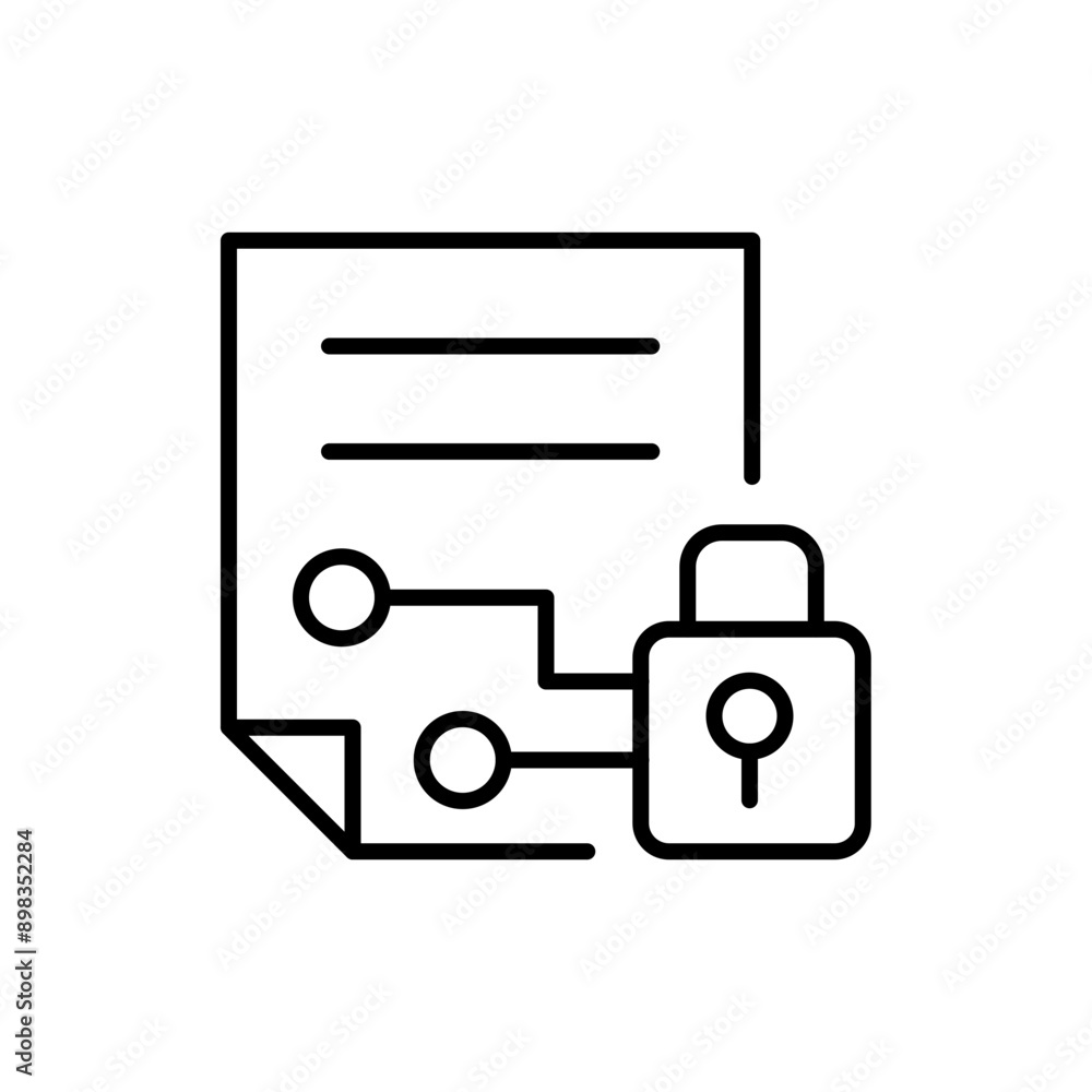 Data encryption outline icons, minimalist vector illustration ,simple transparent graphic element .Isolated on white background Data encryption outline icons, minimalist vector illustration ,simple transparent graphic element .Isolated on white background