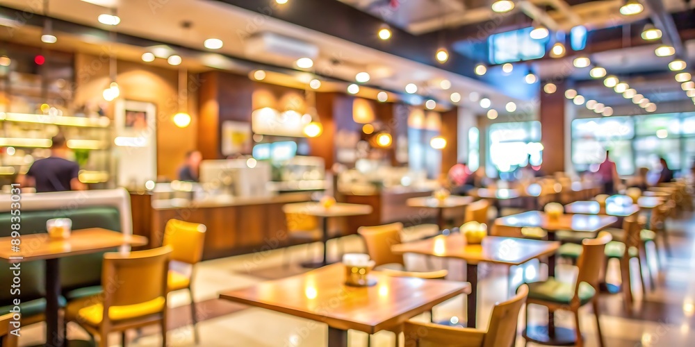 A restaurant with a wooden table and chairs A restaurant with a wooden table and chairs