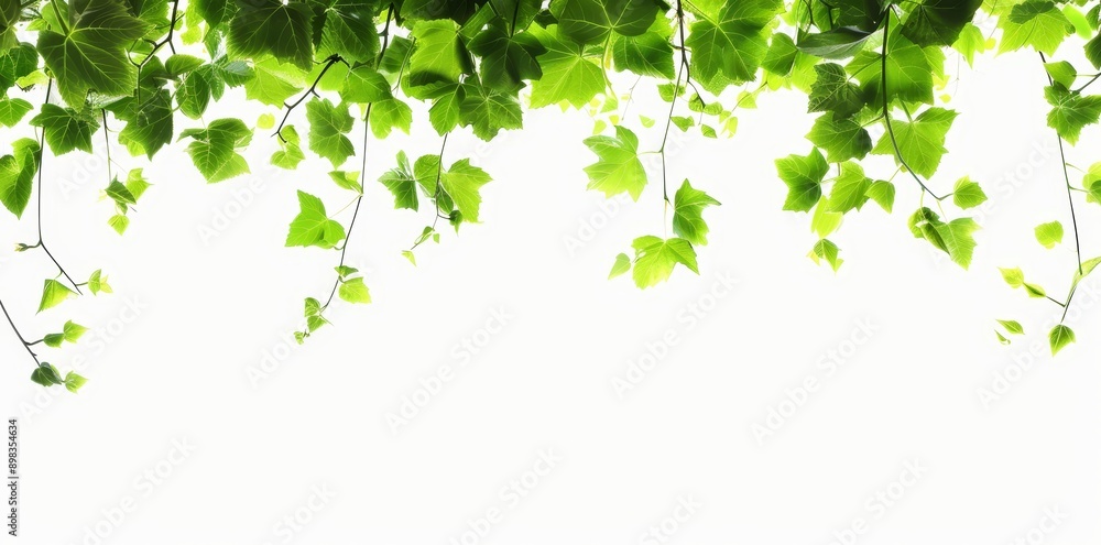 Foreground cutout of tropical green leaves on transparent backgrounds 3d rendering