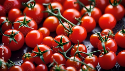 Raw Organic Red Cherry Tomatoes Ready to Eat
