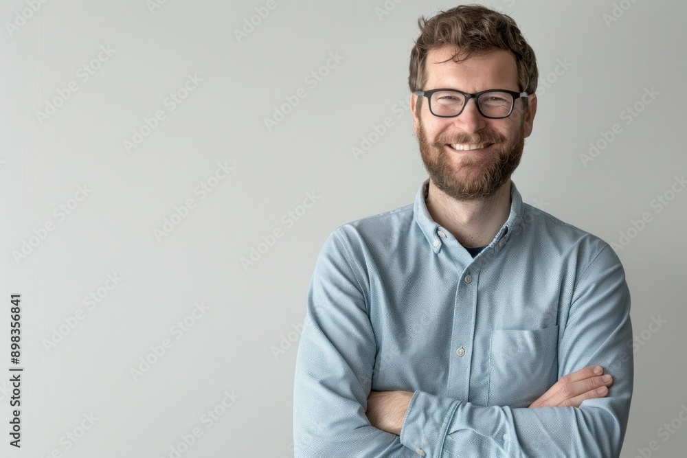 Smiling man with glasses Smiling man with glasses