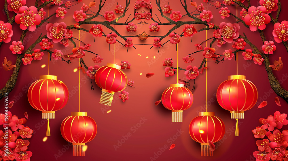 A set of modern red and pink backgrounds for the Chinese Mid-Autumn festival A set of modern red and pink backgrounds for the Chinese Mid-Autumn festival