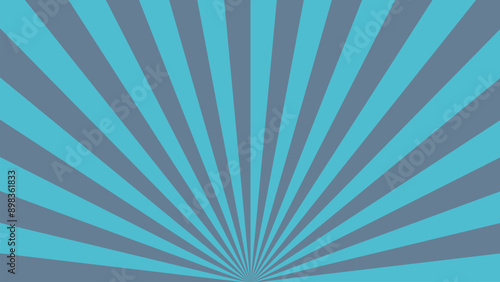retro background with rays. a blue poster for the new movie abstract rays background vector illustration