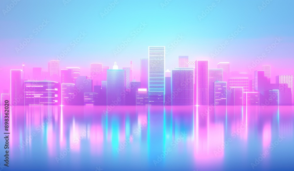 Neon Nights Vibrant Futuristic Cityscape Neon Nights Vibrant Futuristic Cityscape